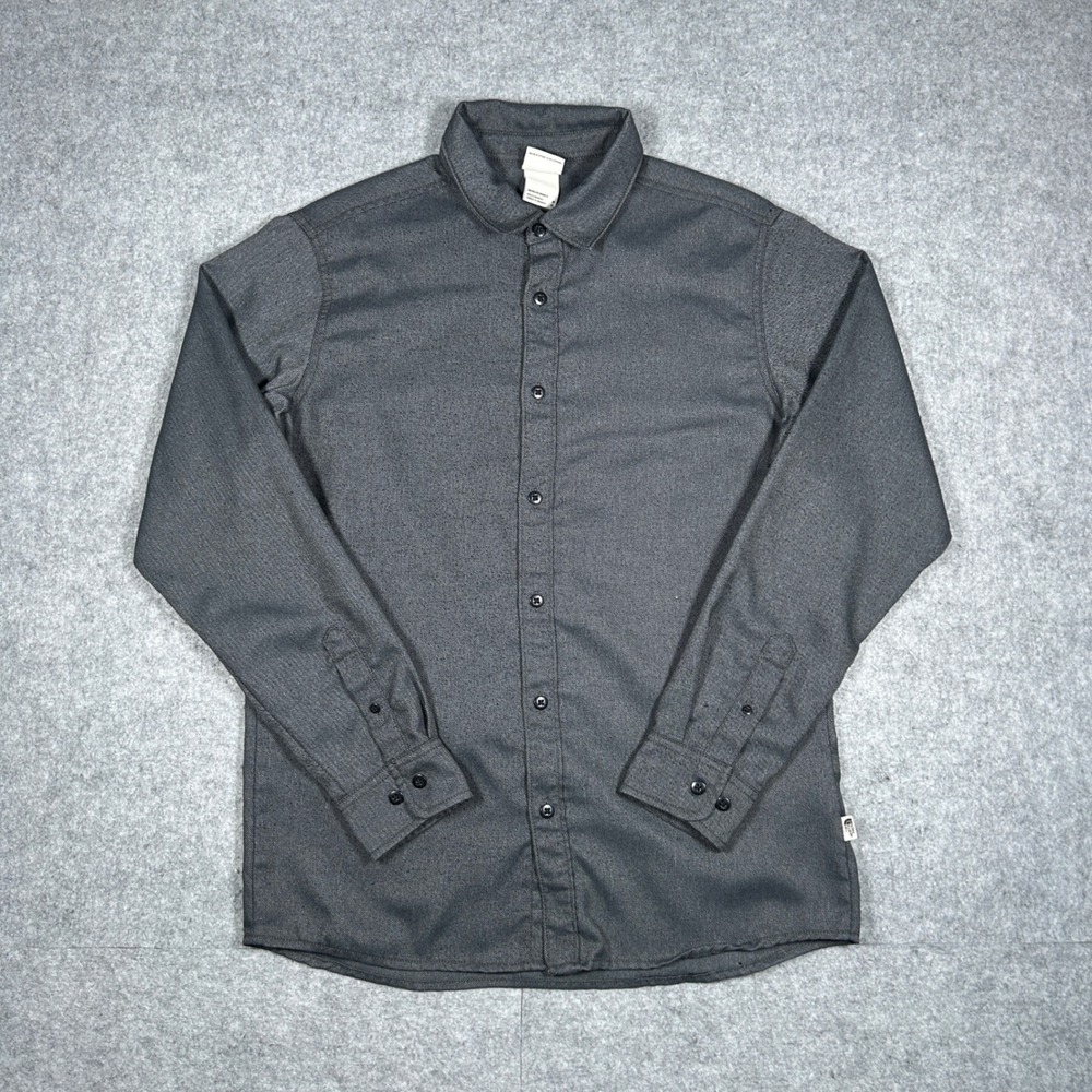 The‎ North Face button up shirt Mens Medium Grey Long Sleeve Gorpcore thermocore